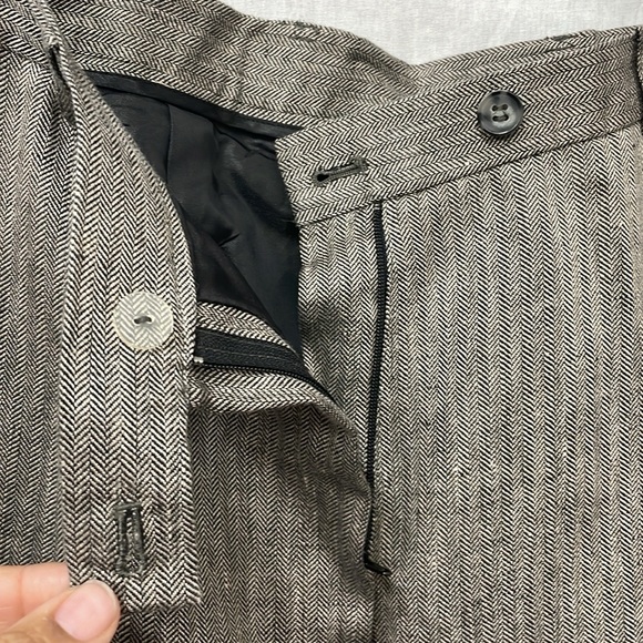 Preston & York women’s 100% linen, tan and black tweed suit, size 10/14 - Picture 9 of 10